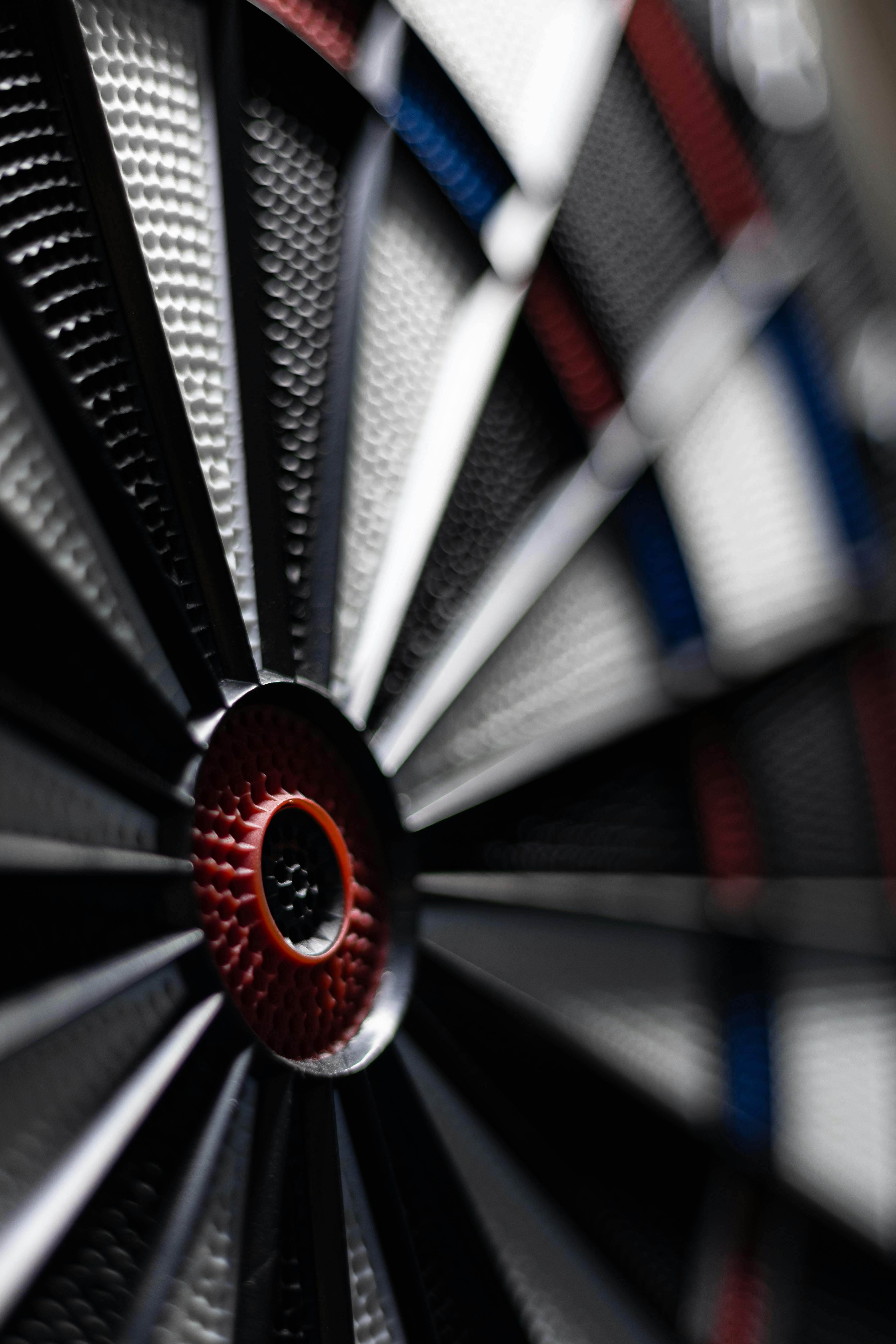 Electronic dartboard close-up